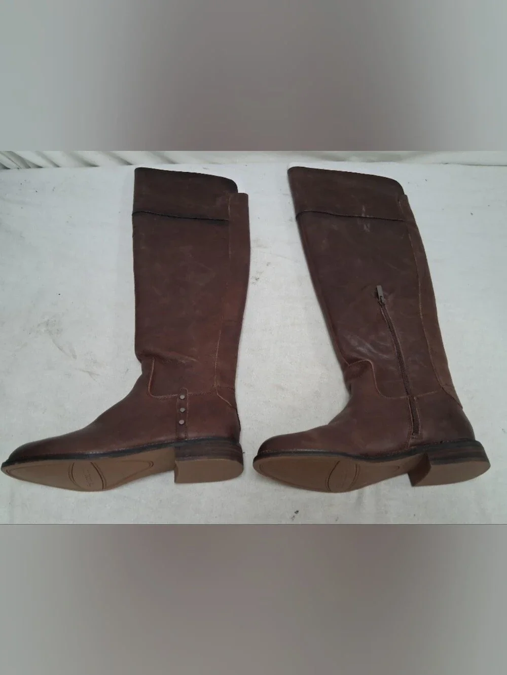 9W NEW Leather Women's Franco Sarto Brown Over-the-Knee Boots. *Make Offer*